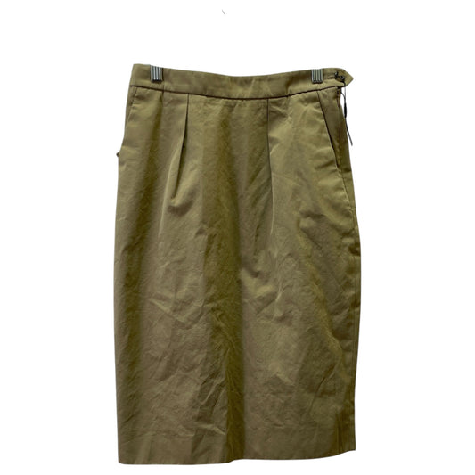 Skirt Luxury Designer By Yves Saint Laurent In Beige, Size:2