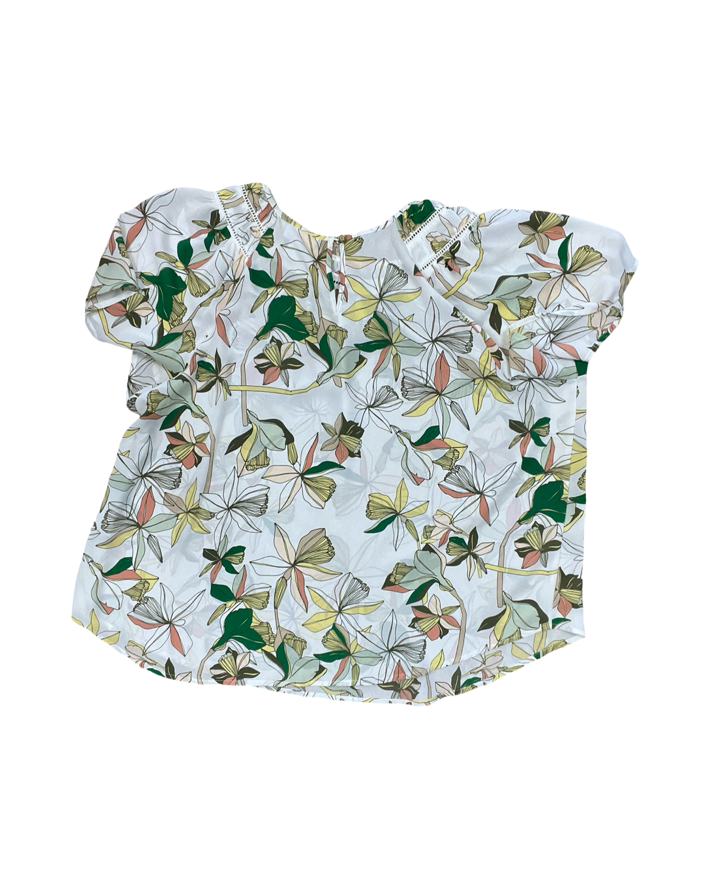 Top Ss By Liz Claiborne In Cream, Size:1X