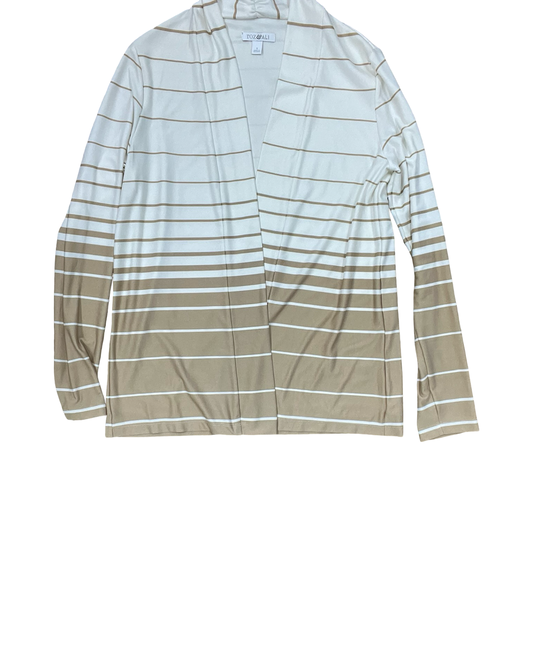 Cardigan By Roz And Ali In Beige, Size:S