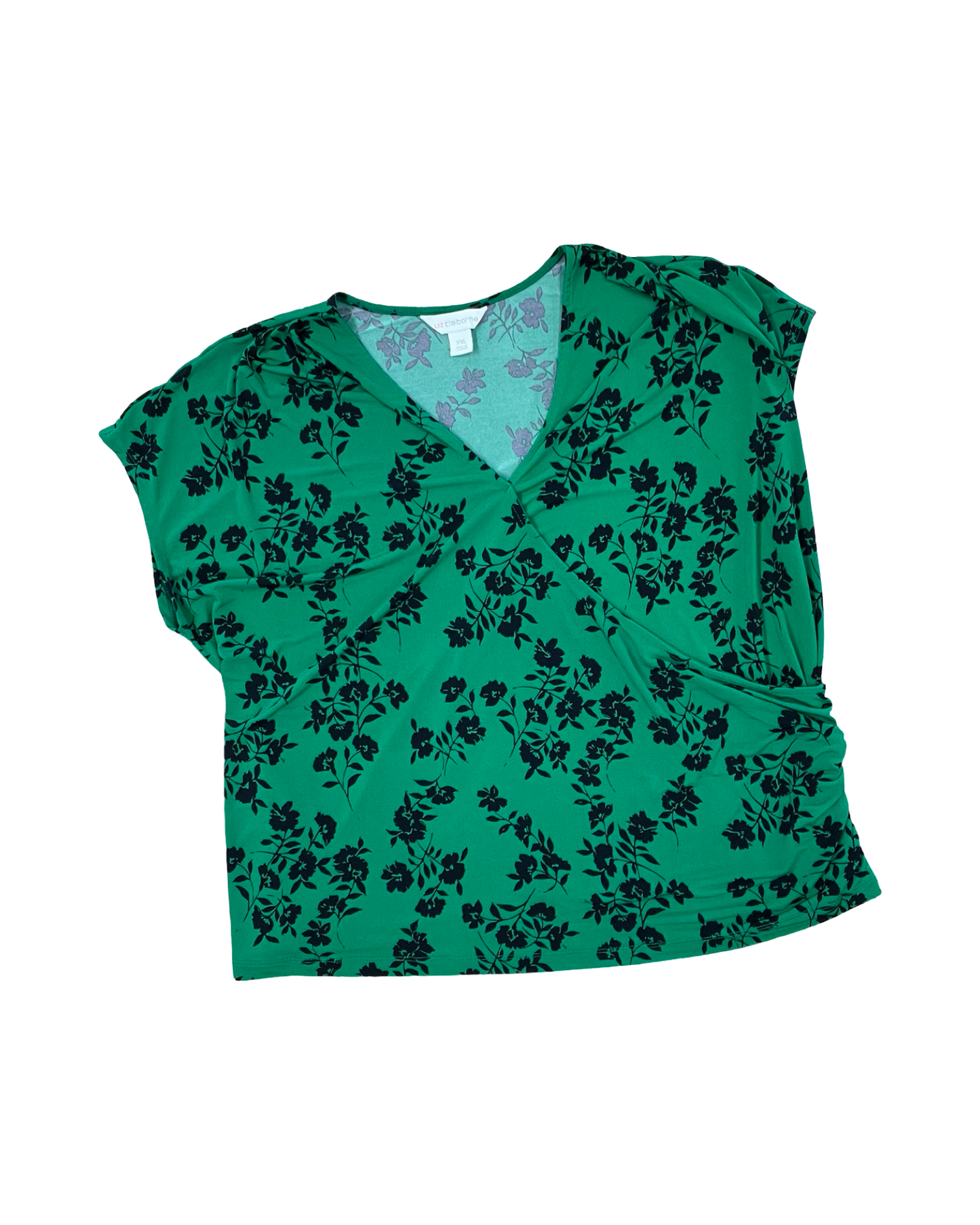 Top Sleeveless By Liz Claiborne In Green, Size:Xxl