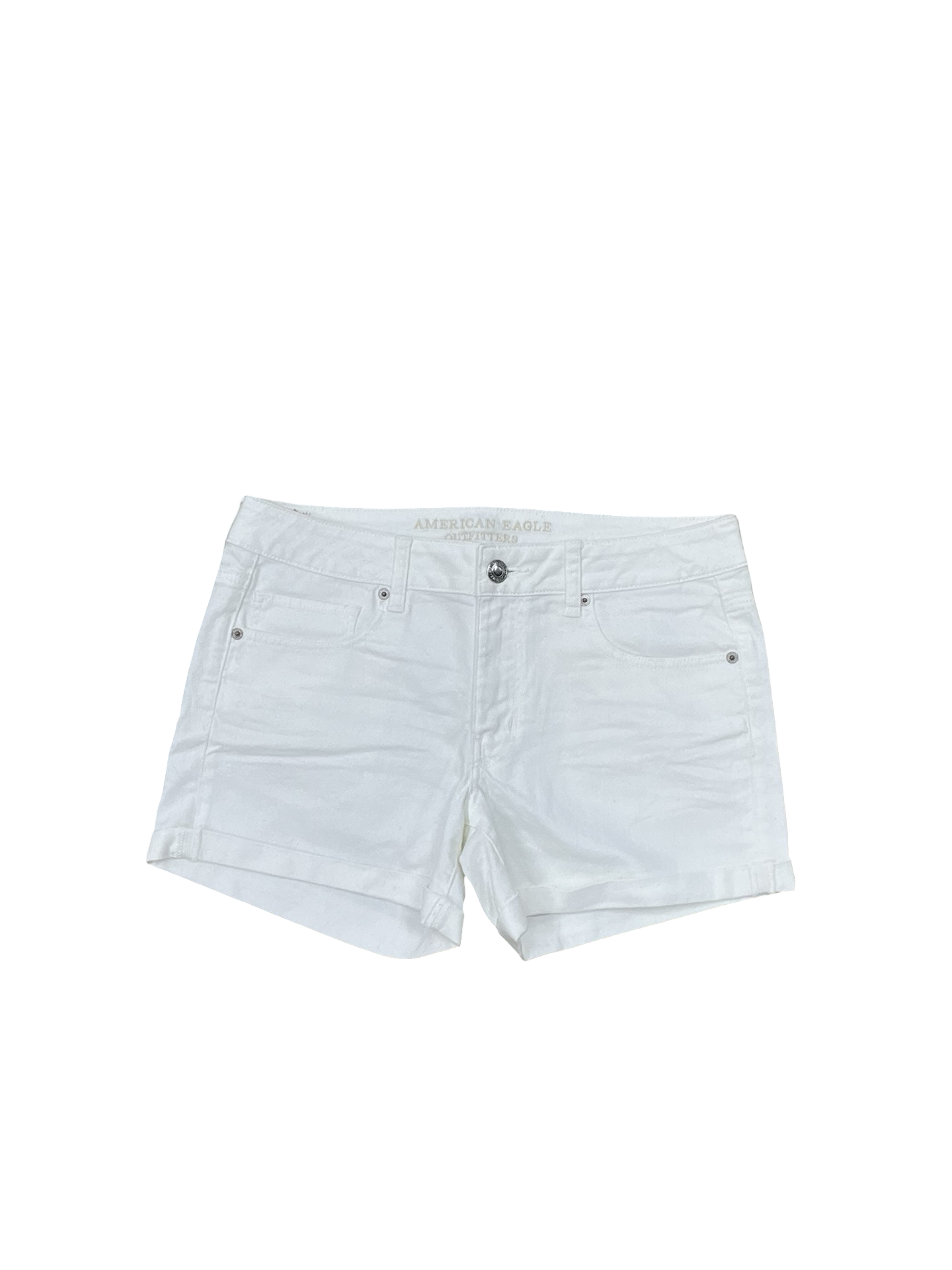 Shorts By American Eagle In White Denim, Size:12