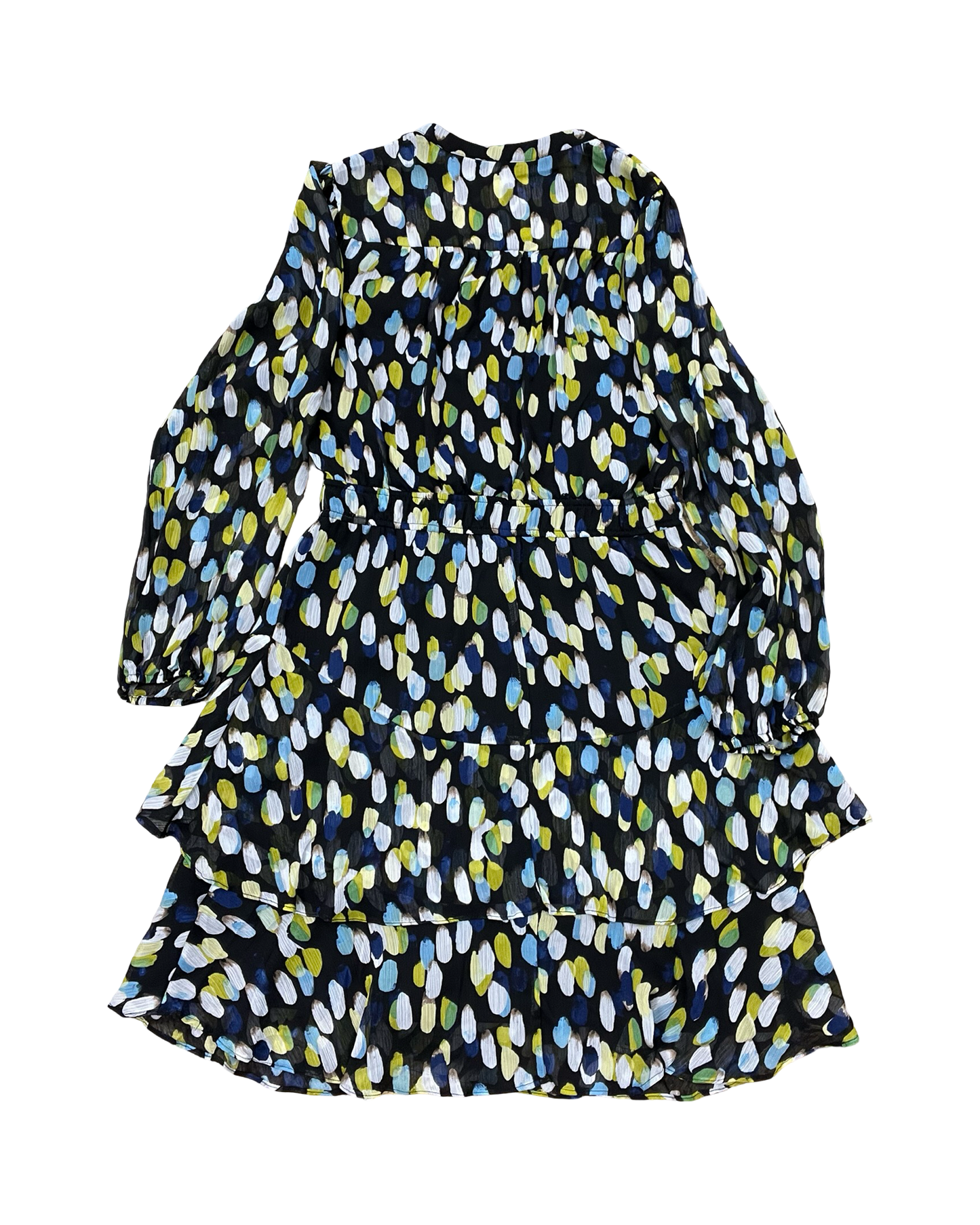 Dress Casual Midi By London Times In Black & Green, Size:10