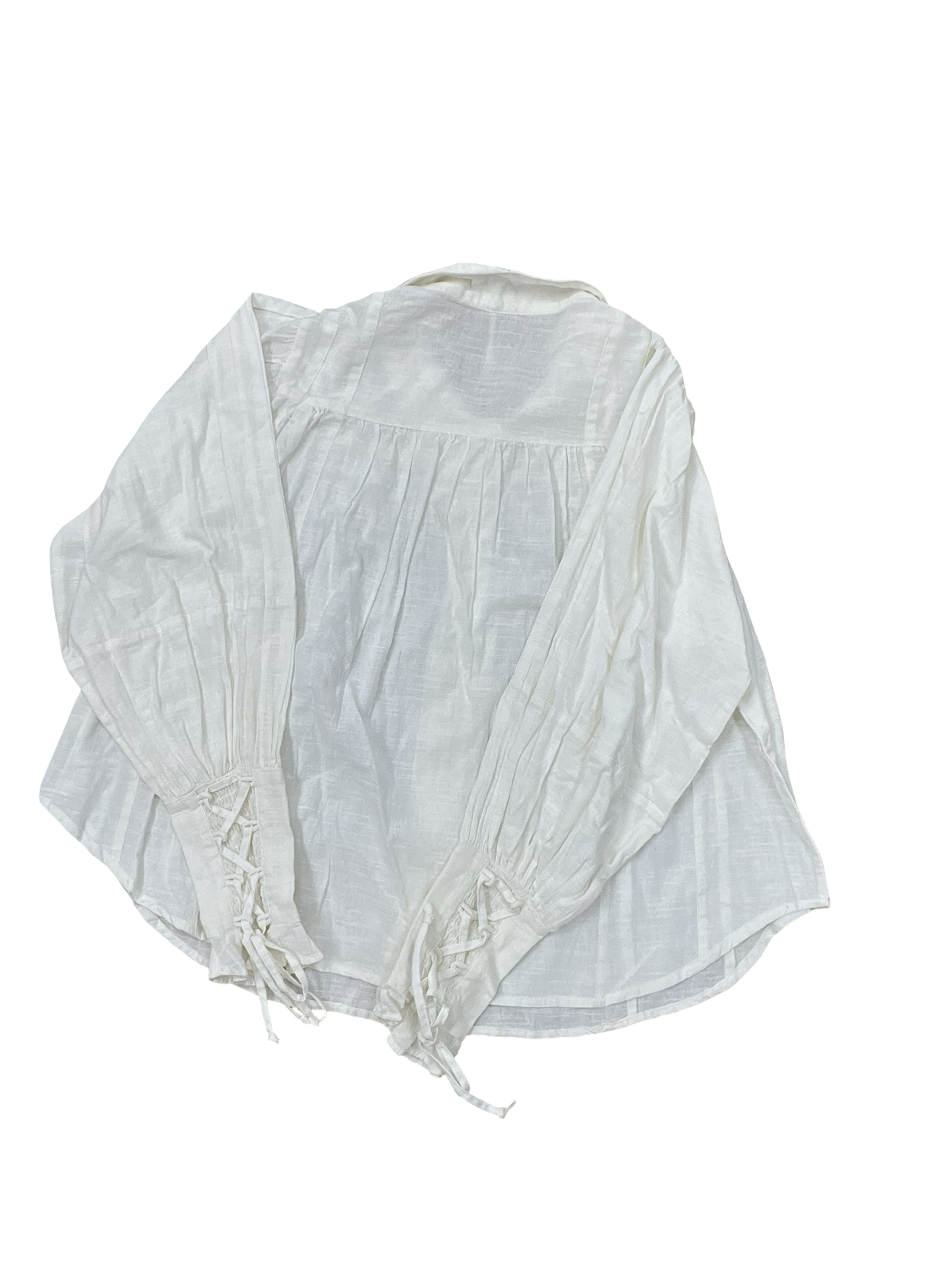 Blouse Ls By Free People In Cream, Size:M
