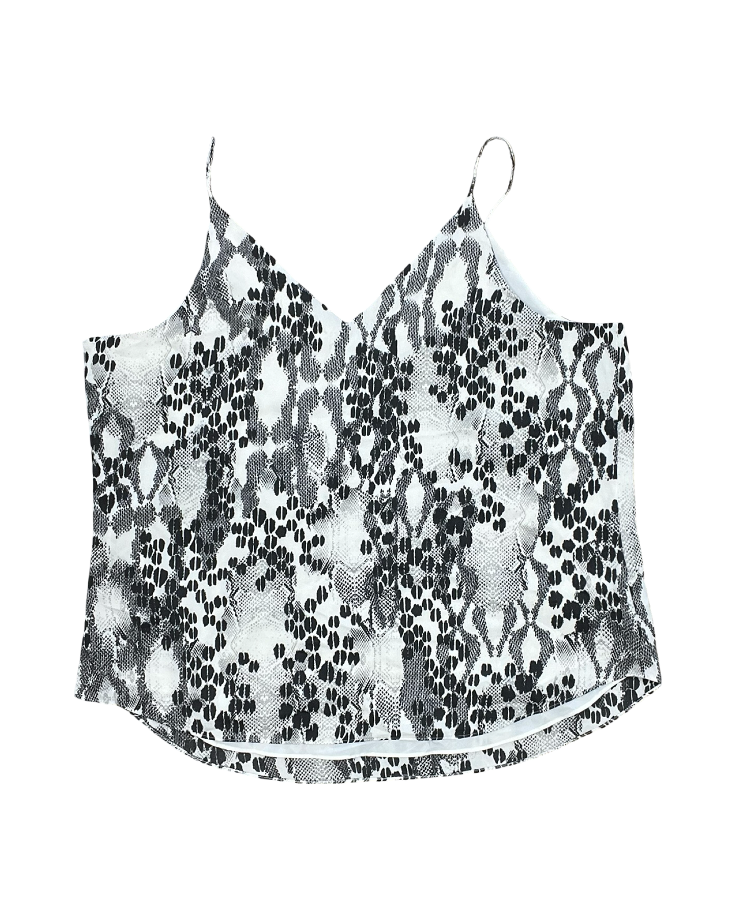 Top Cami By Express In Cream & Grey, Size:Xl