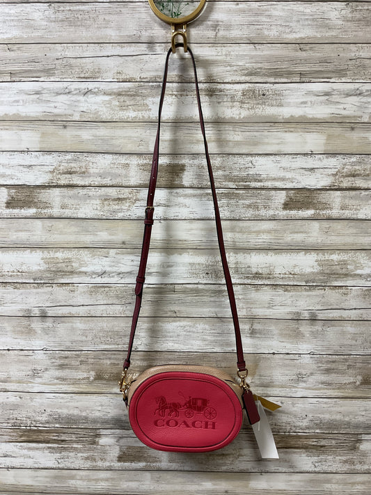 Handbag Designer By Coach In Pink & Purple, Size:Small