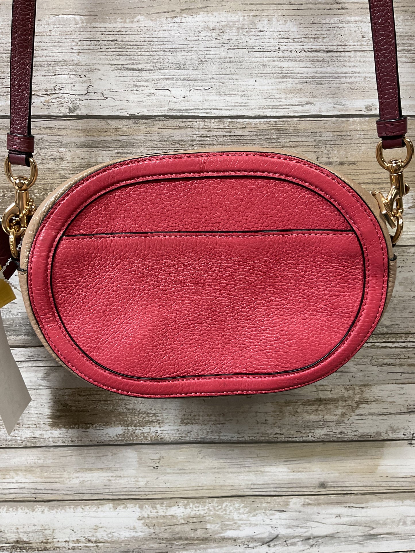 Handbag Designer By Coach In Pink & Purple, Size:Small