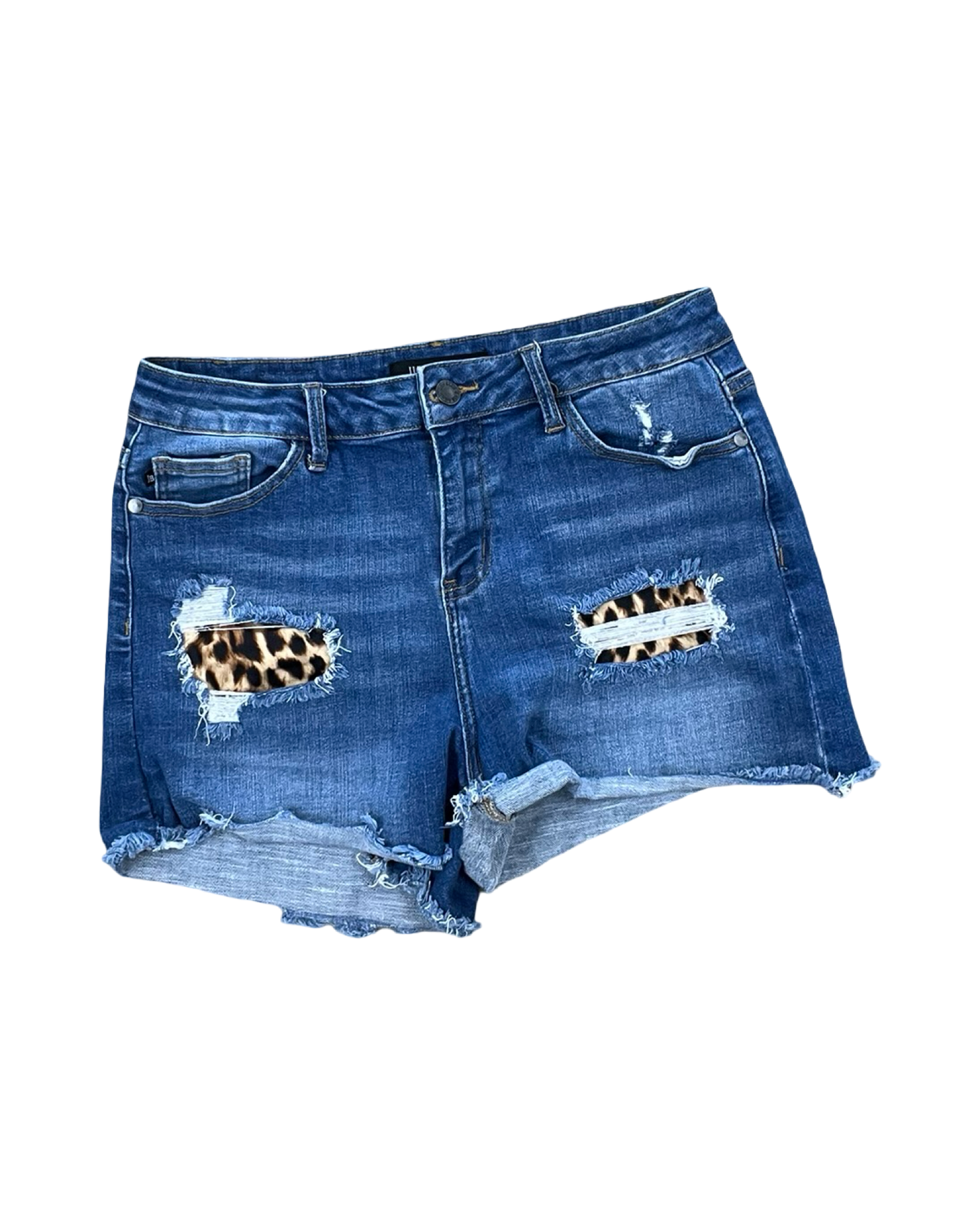 Shorts By Judy Blue In Blue Denim, Size:L