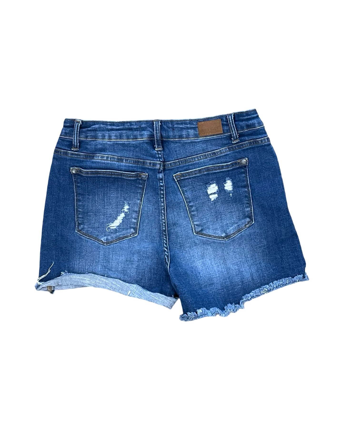 Shorts By Judy Blue In Blue Denim, Size:L