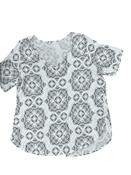 Top Ss By Maurices In Black & White, Size:2X