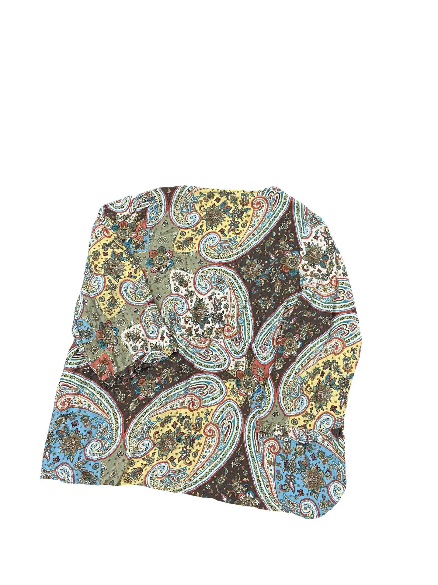 Cardigan By Cato In Brown & Yellow, Size:3X