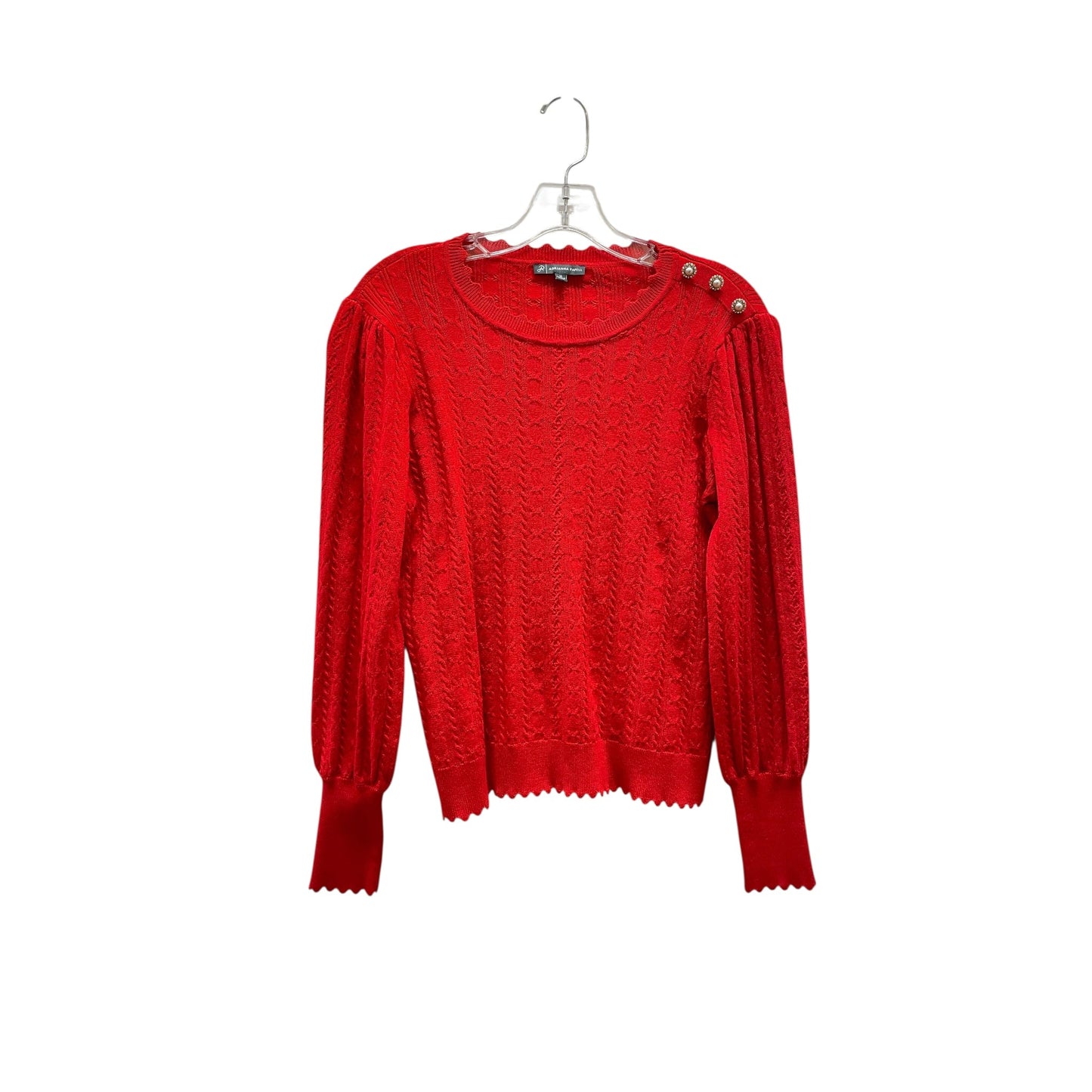 Sweater By Adrianna Papell In Red, Size:M