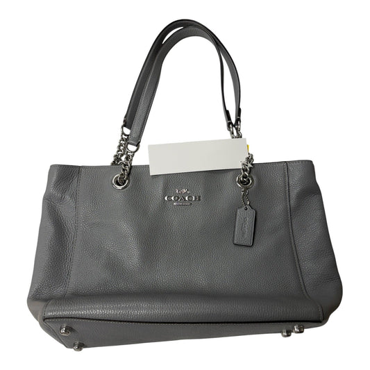 Handbag Designer By Coach In Grey, Size:Medium