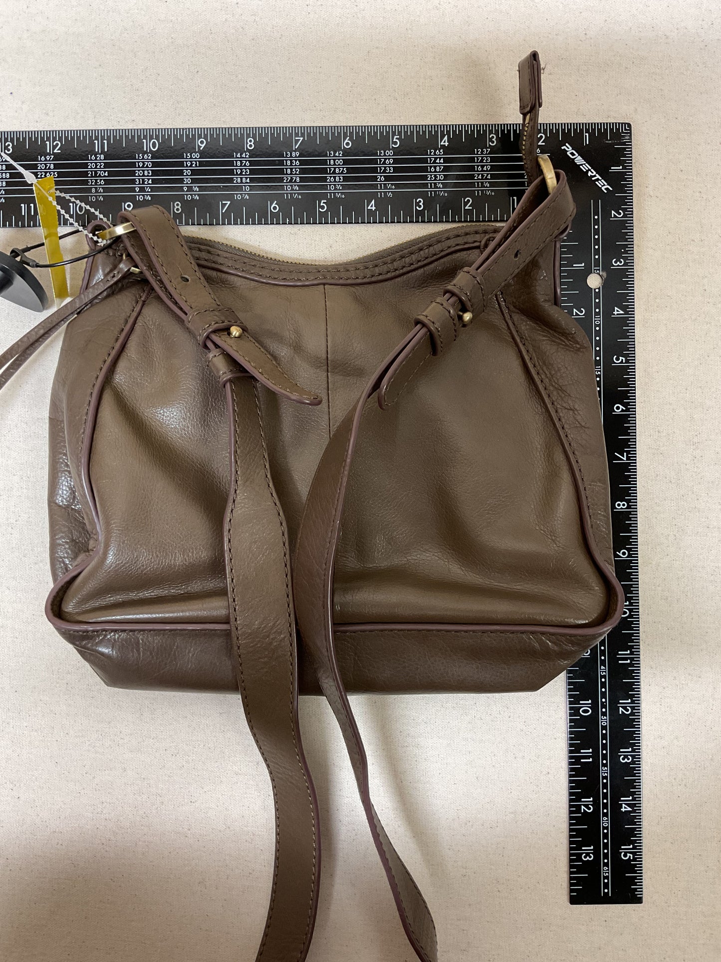 Handbag Leather By Hobo Intl In Taupe, Size:Small