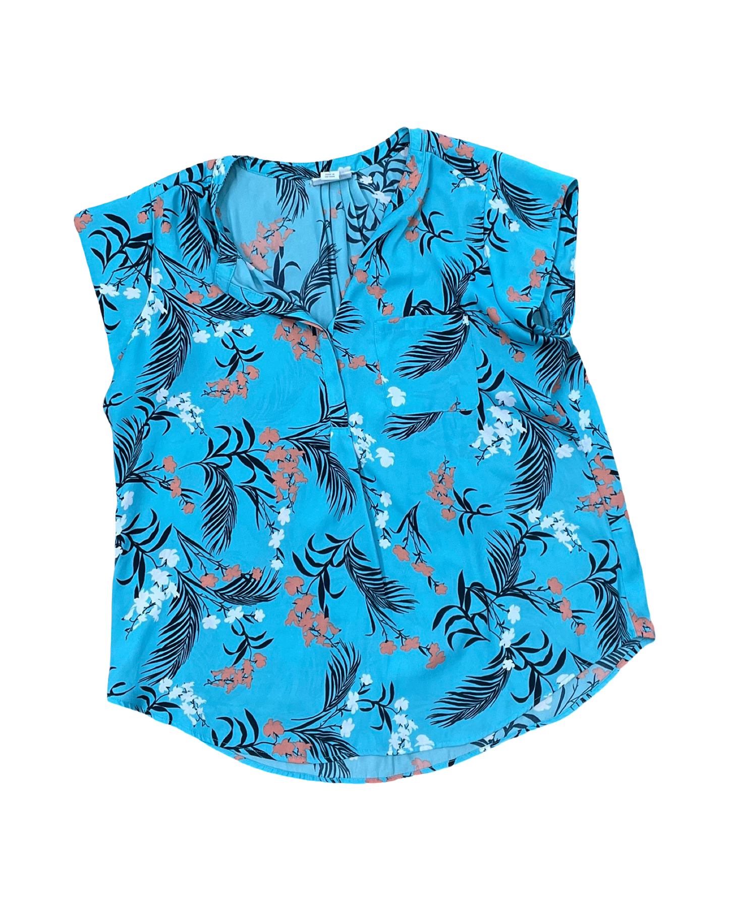 Top Ss By Liz Claiborne In Blue, Size:L