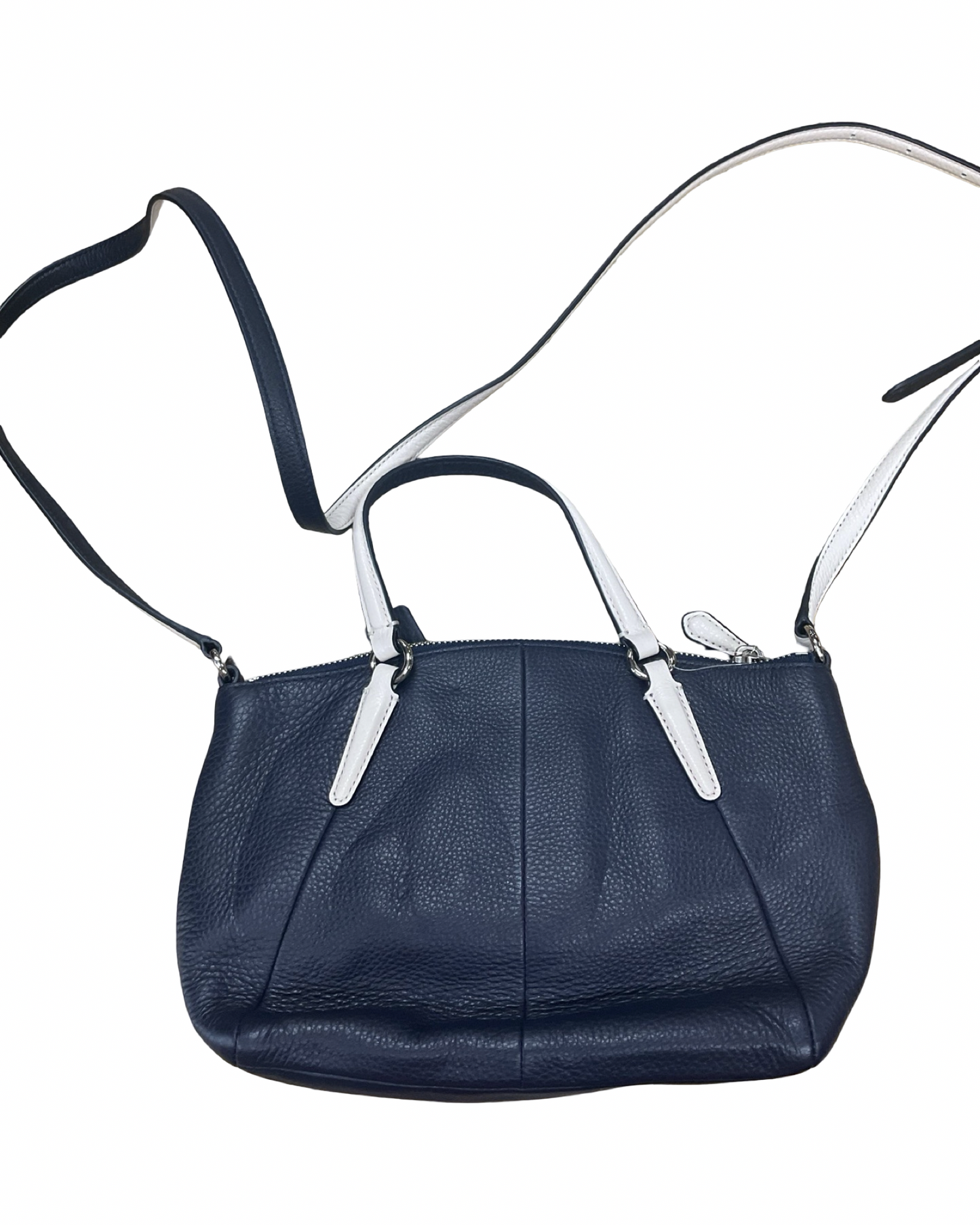 Crossbody Designer By Coach In Navy, Size:Medium