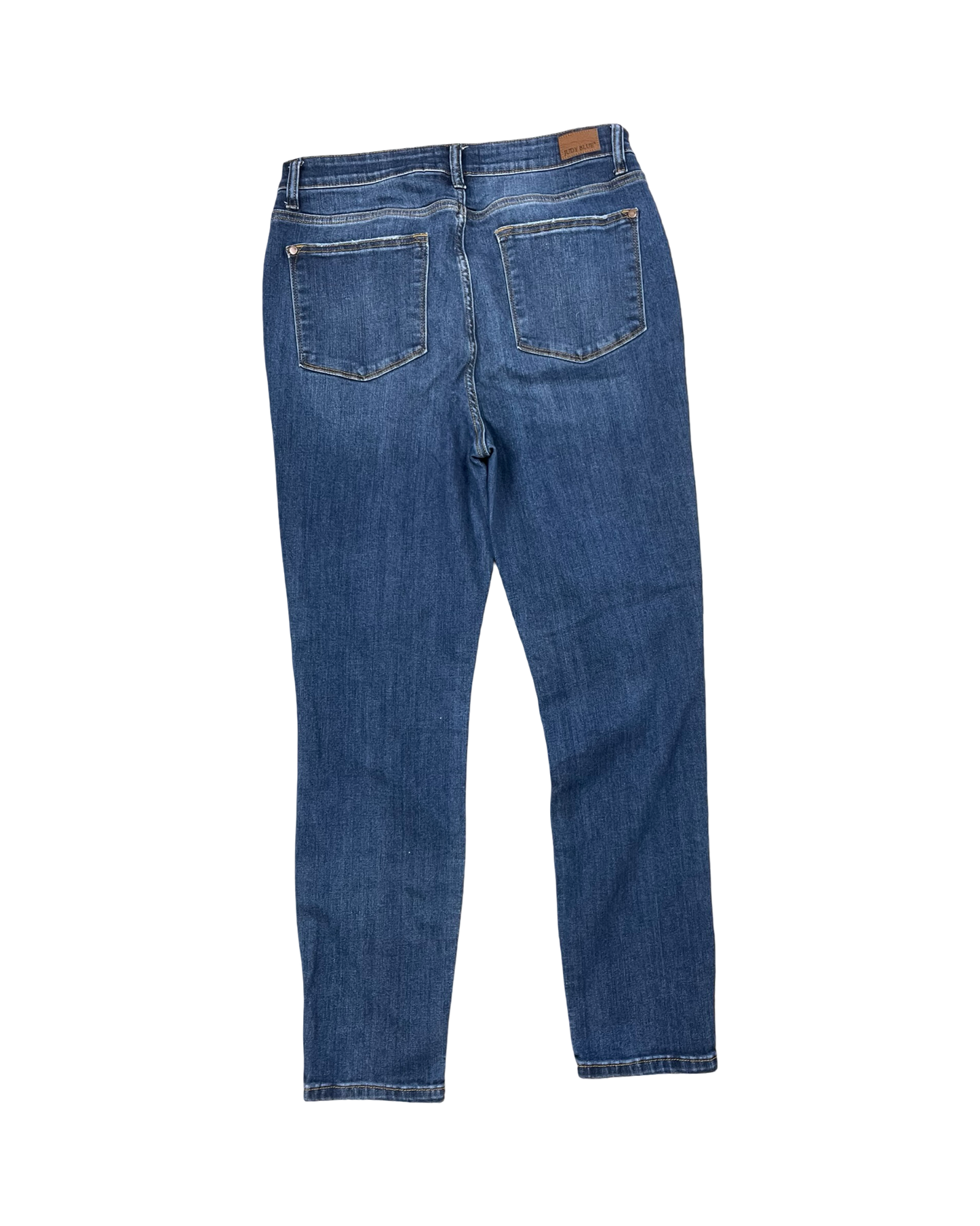 Jeans Straight By Judy Blue In Blue Denim, Size:12