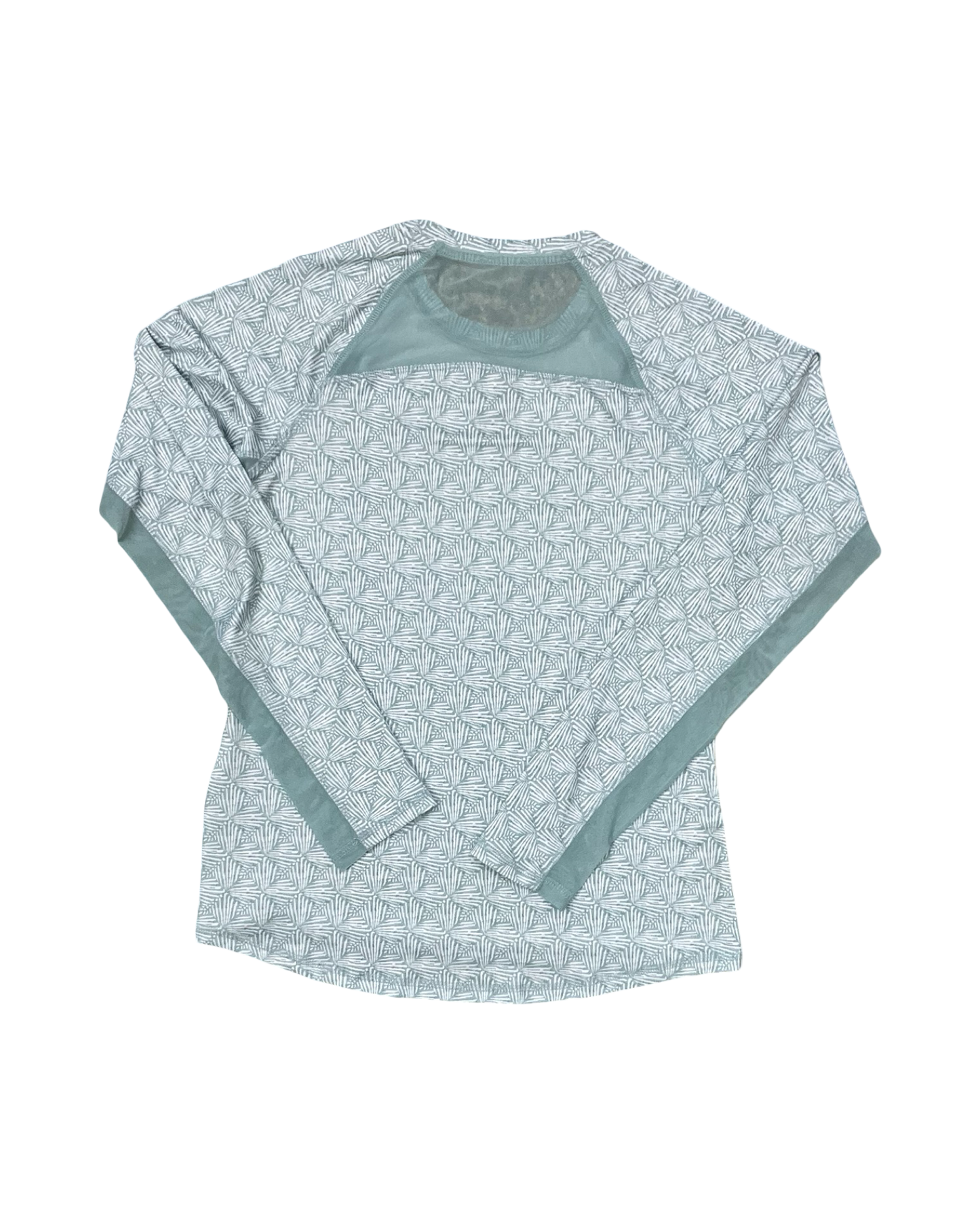Top Ls By Clothes Mentor In Green & White, Size:L