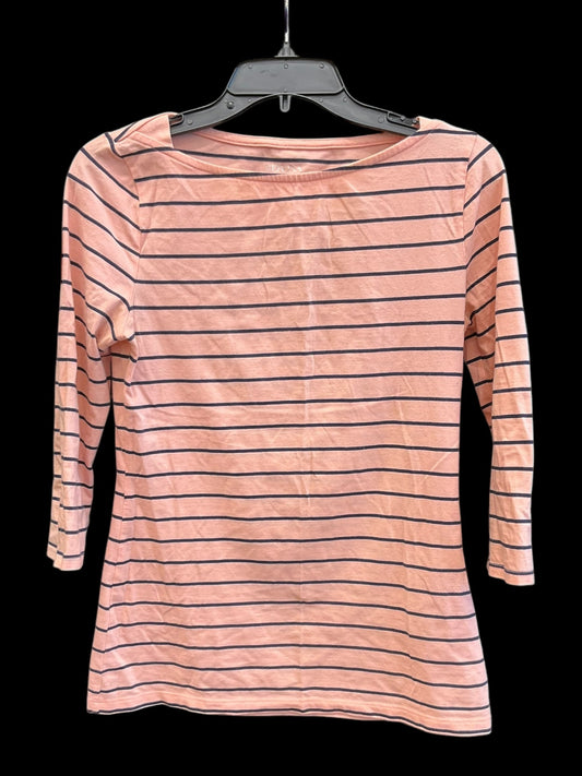 Top 3/4 Sleeve By Merona In Striped Pattern, Size:S