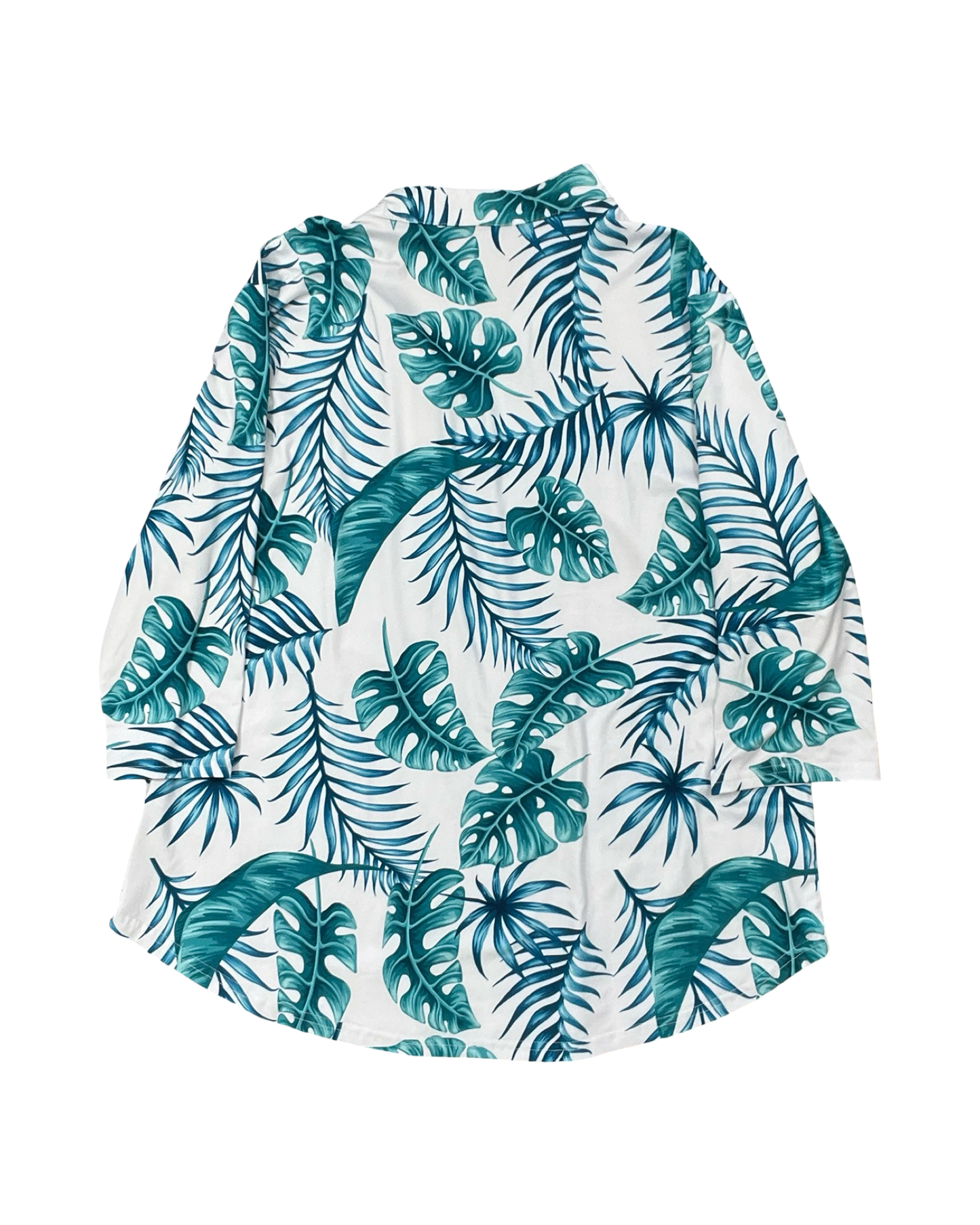 Top Ls By Clothes Mentor In Green & White, Size:Xl