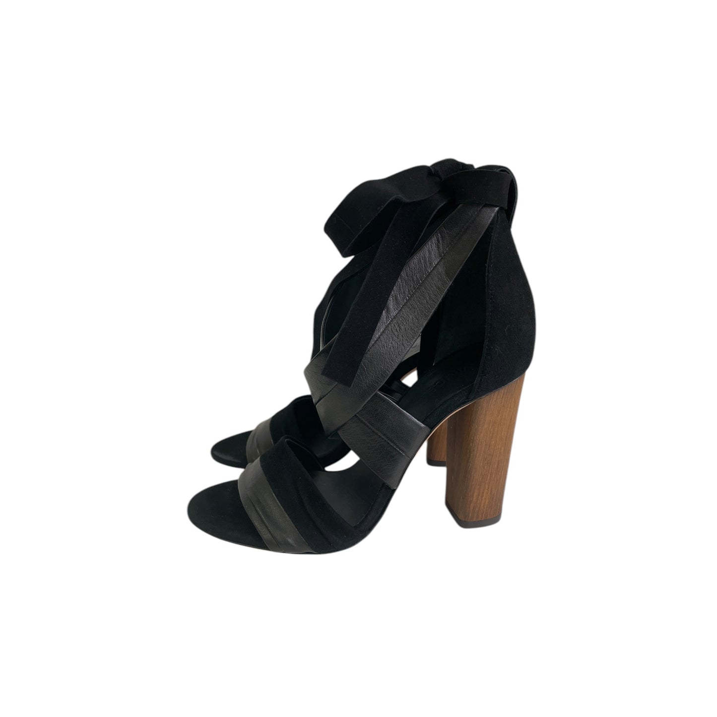 Sandals Heels Block By Vince In Black, Size:5.5