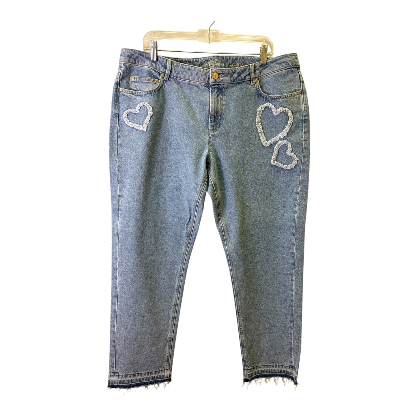 Jeans Designer By Escada In Blue, Size:14