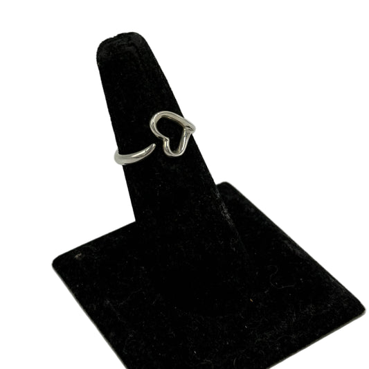 Tiffany & Company Elsa Peretti Open Heart Luxury Ring, Size: 6.5
