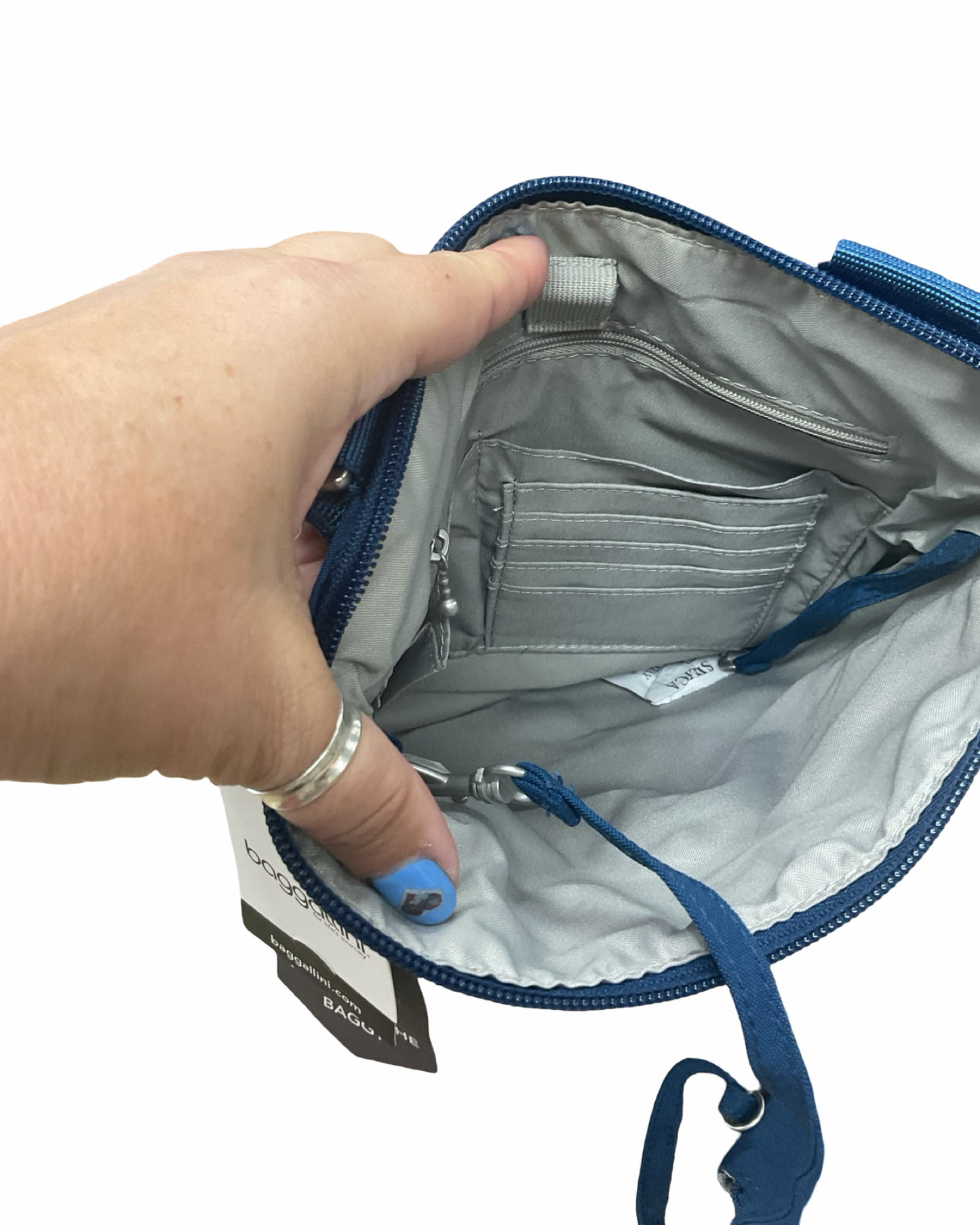 Crossbody By Baggallini In Blue, Size:Medium