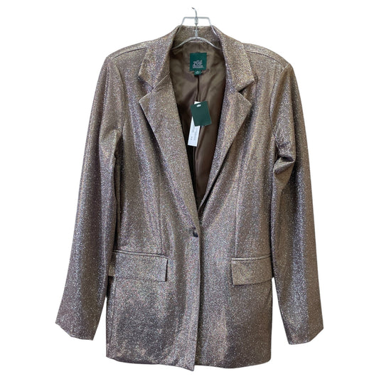 Blazer By Wild Fable In Gold, Size:Xs