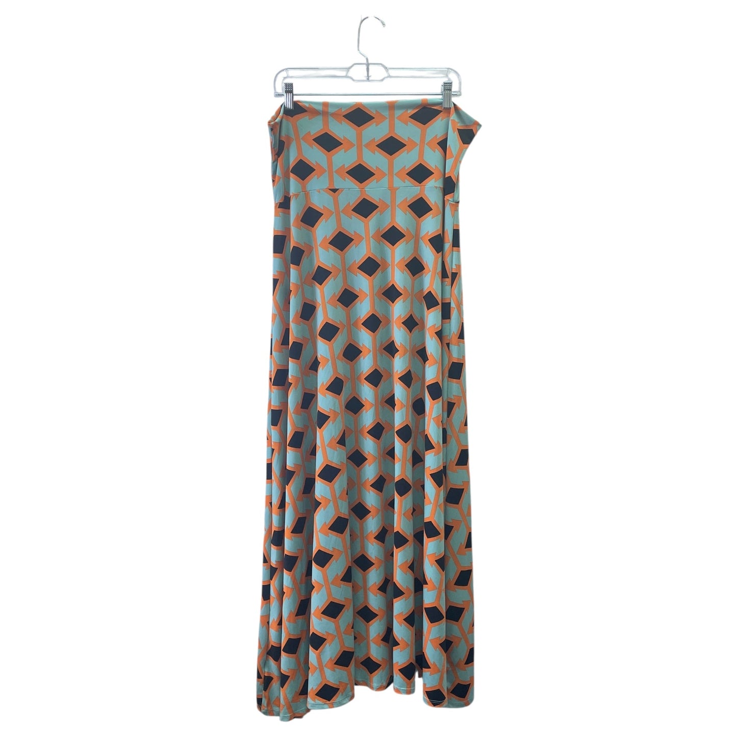 Skirt Maxi By Lularoe In Brown & Orange, Size:L