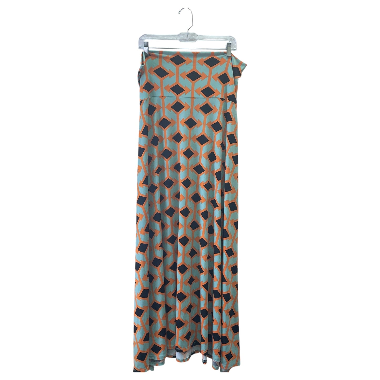 Skirt Maxi By Lularoe In Brown & Orange, Size:L