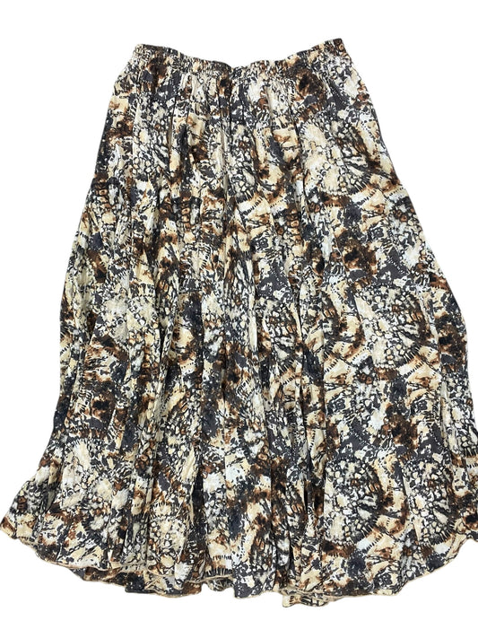 Skirt Maxi By Jessica London In Tan, Size:1X