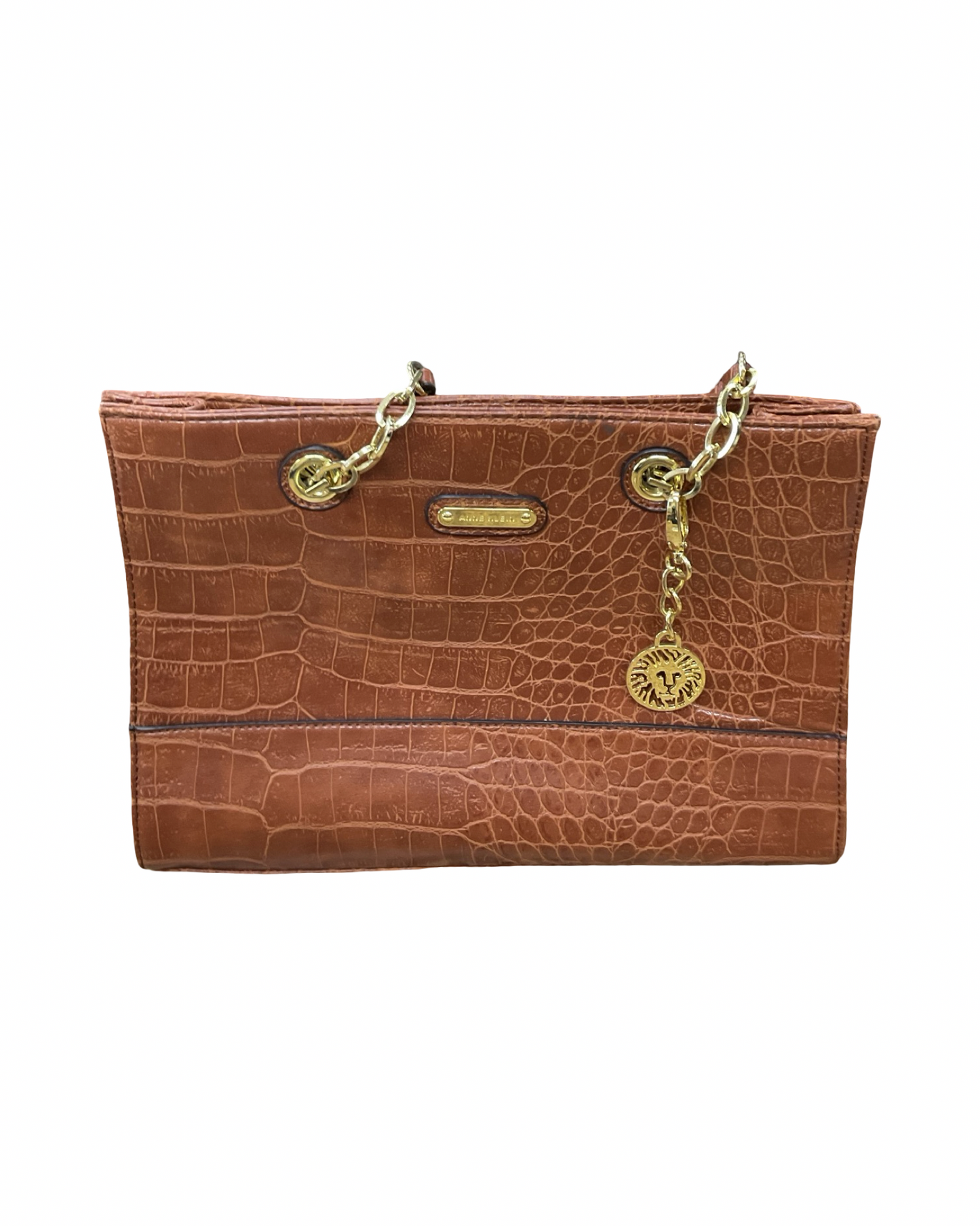 Handbag By Anne Klein In Bronze, Size:Medium