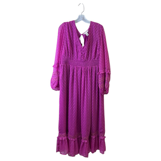 Dress Casual Maxi By Torrid In Pink, Size:1X