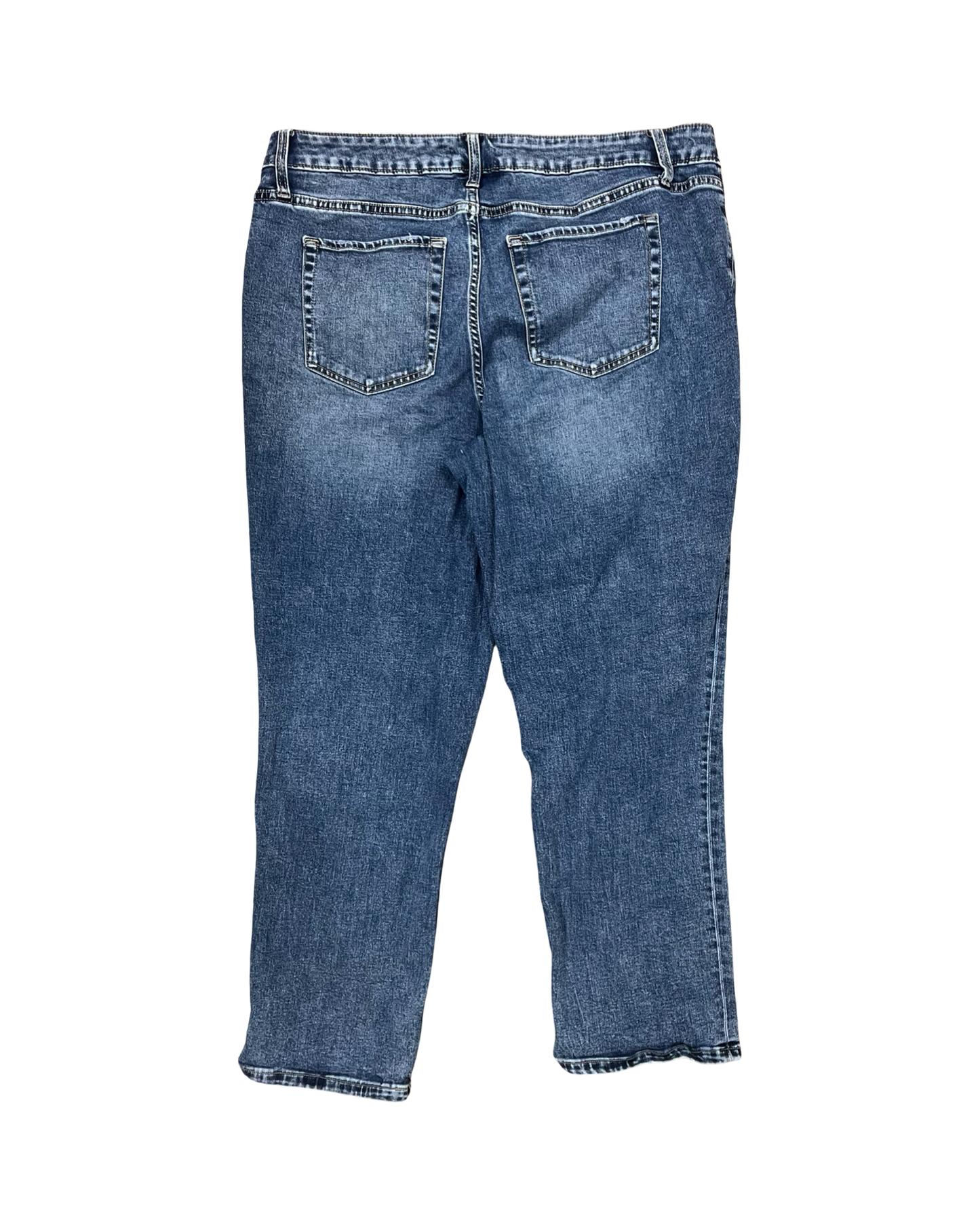 Jeans Cropped By Maurices In Blue Denim, Size:16