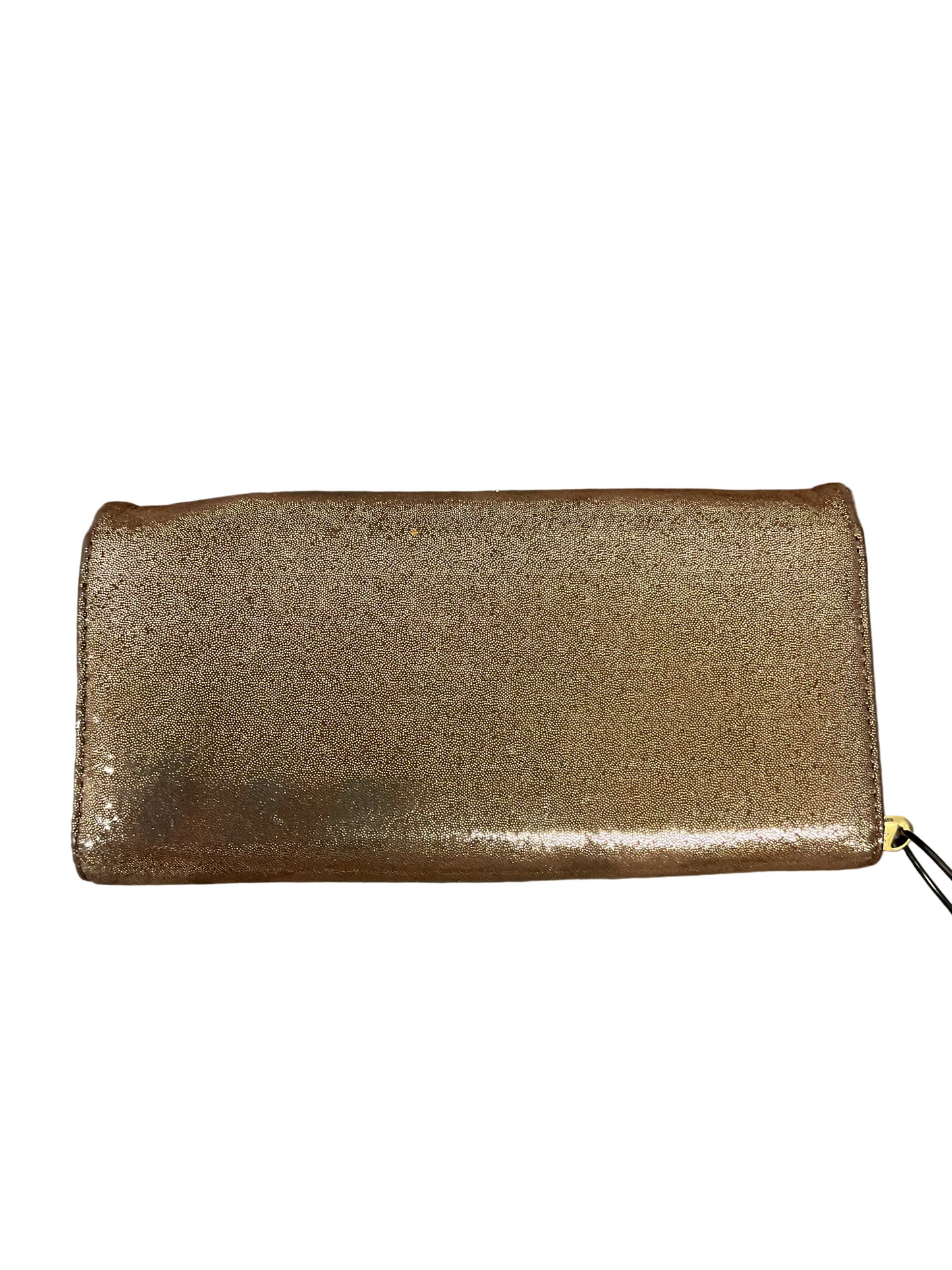 Wallet By Hobo Intl In Black & Gold, Size:Large