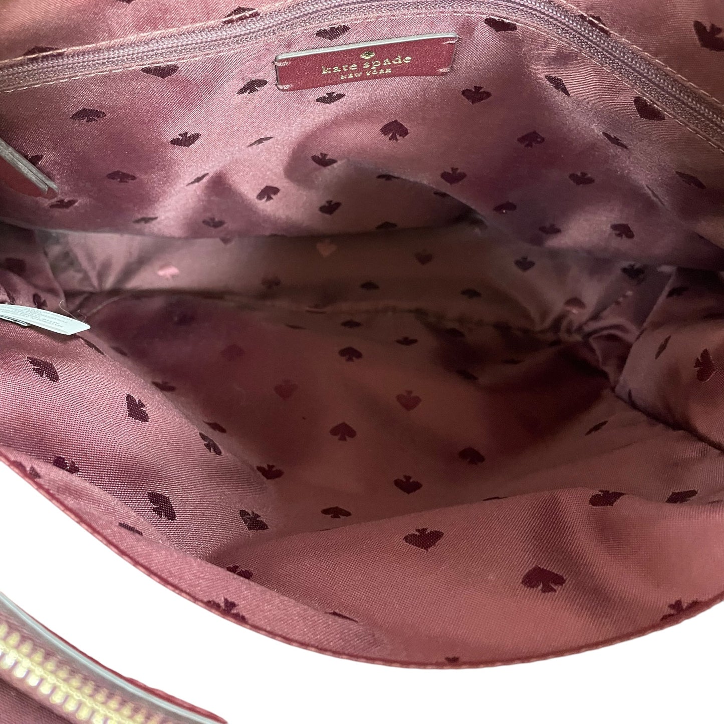 Handbag Designer By Kate Spade In Maroon, Size:Medium