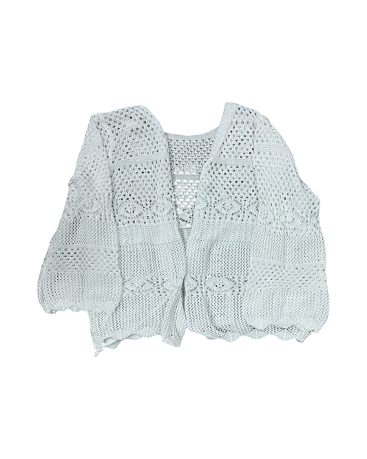 Cardigan By Shein In White, Size:3X