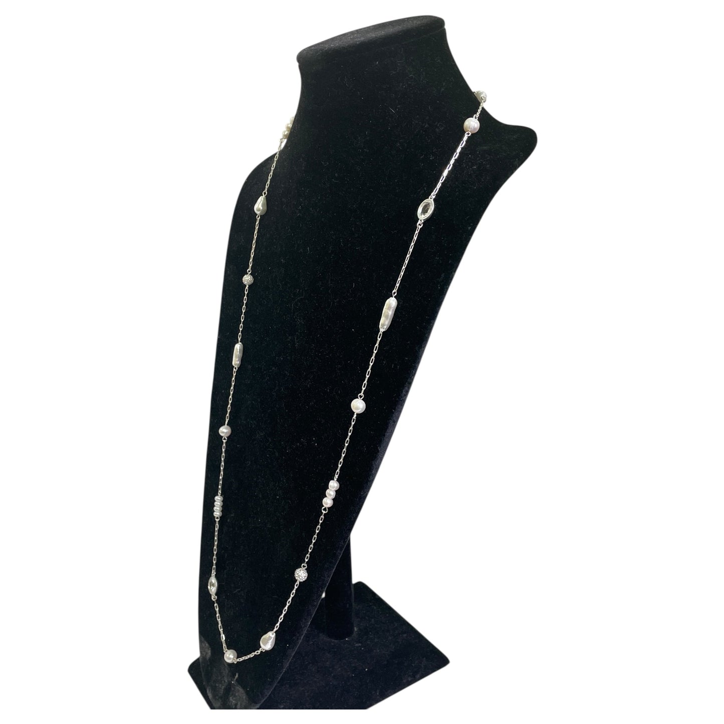 Necklace Other By Tommy Bahama In Silver & White