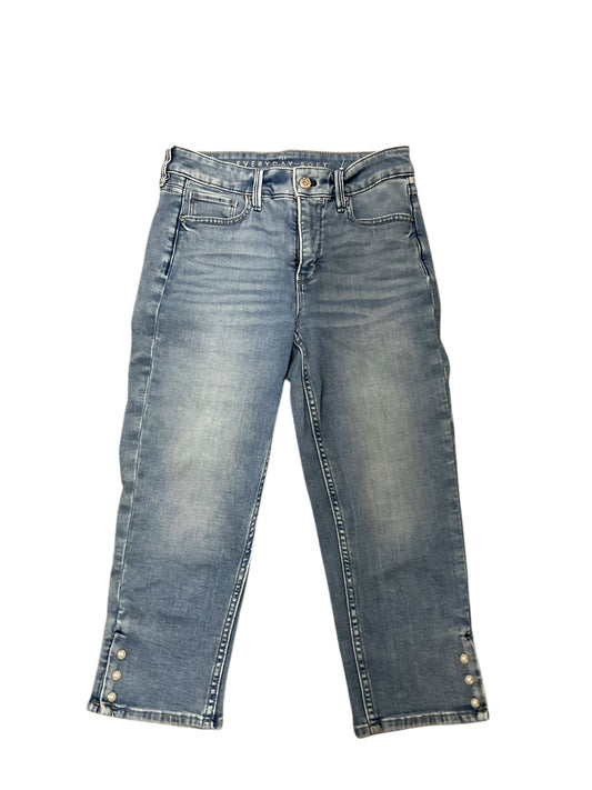 Capris By White House Black Market In Blue Denim, Size:2