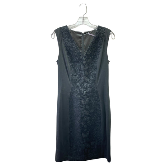 Dress Party Midi By T Tahari In Black, Size:4