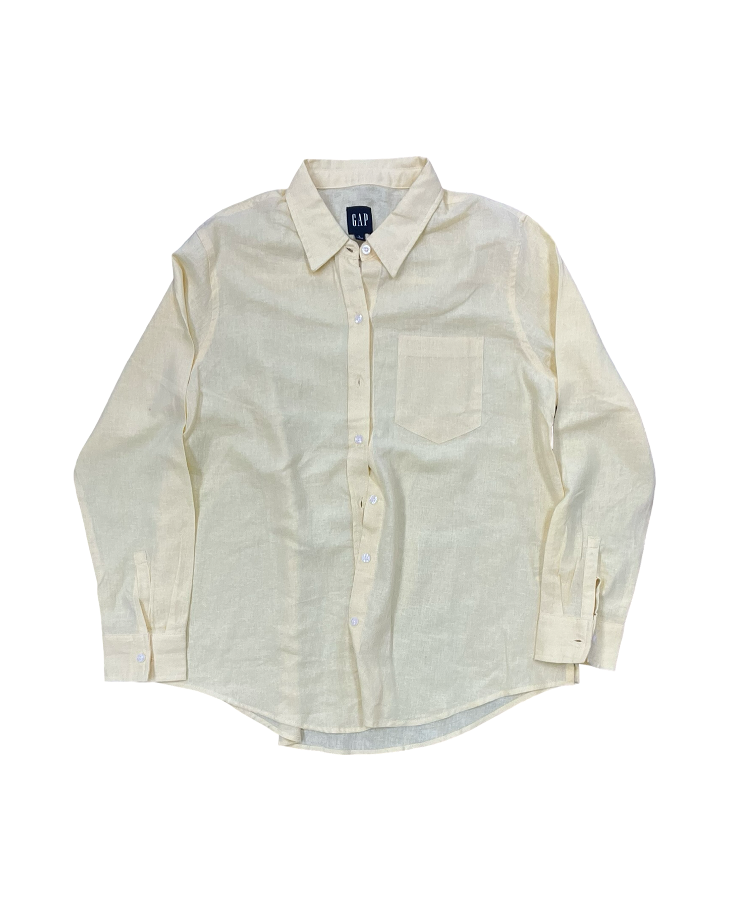 Blouse Ls By Ap Sport In Yellow, Size:L