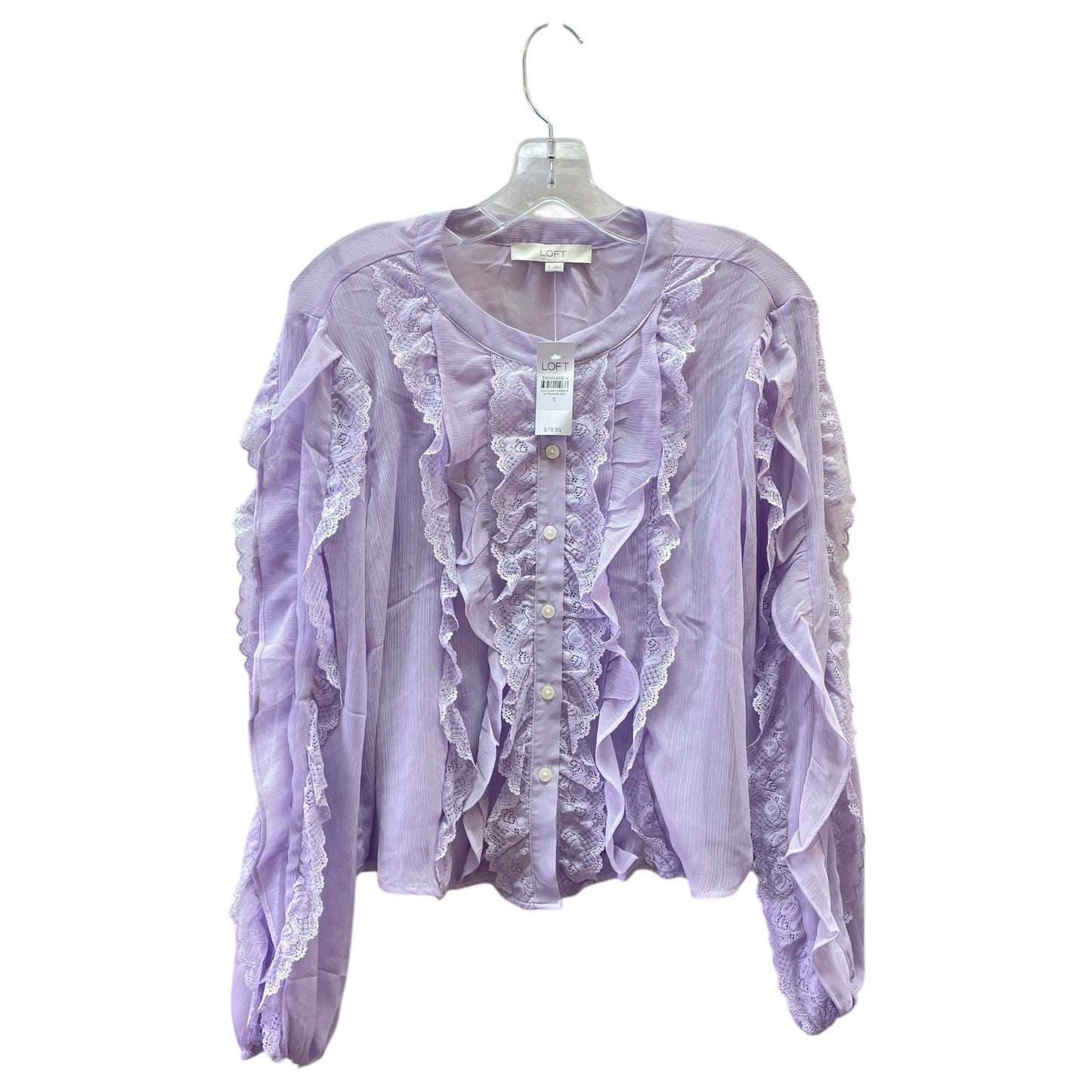 Top Ls By Loft In Purple, Size:S