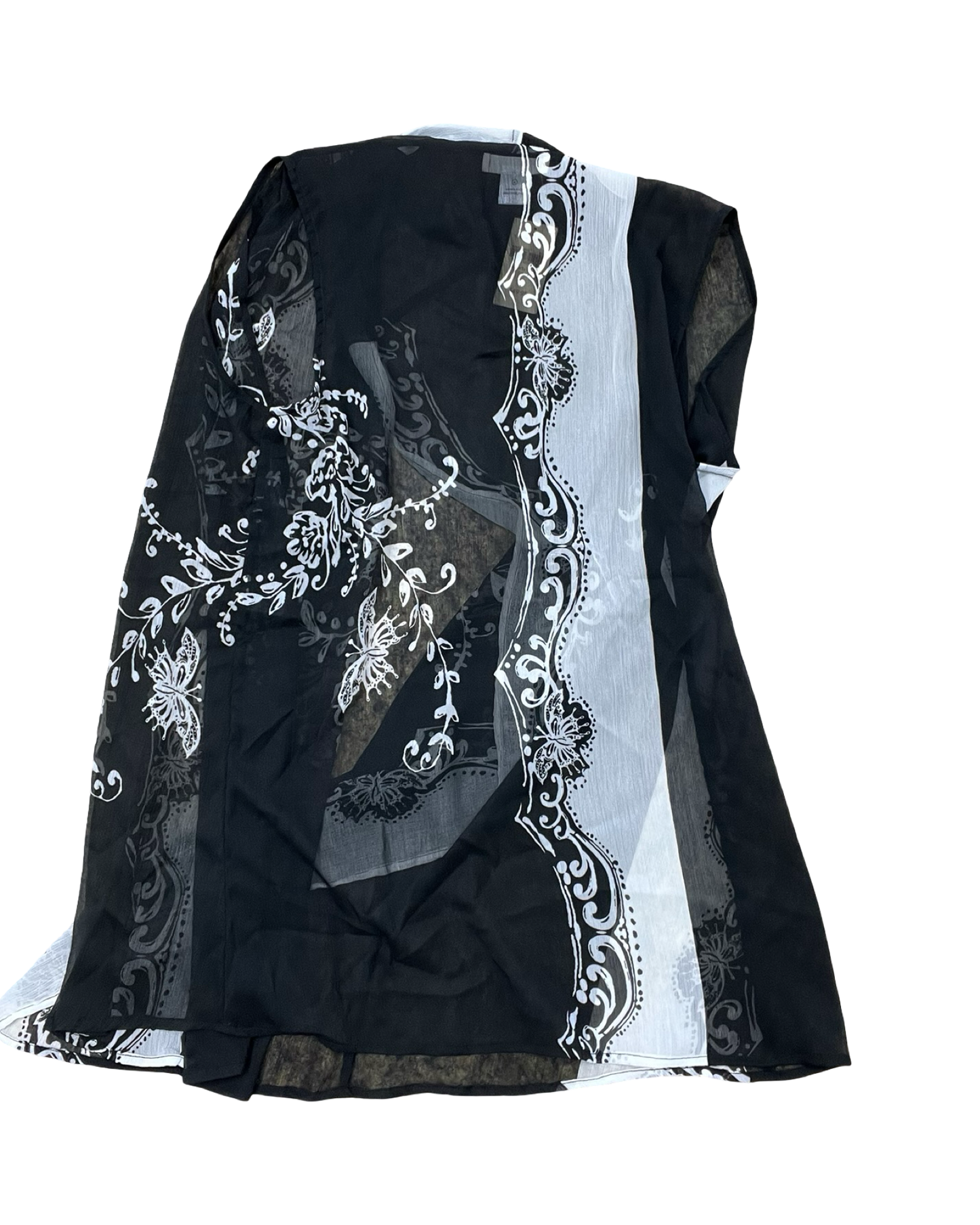 Cardigan By Coldwater Creek In Black & White, Size:M