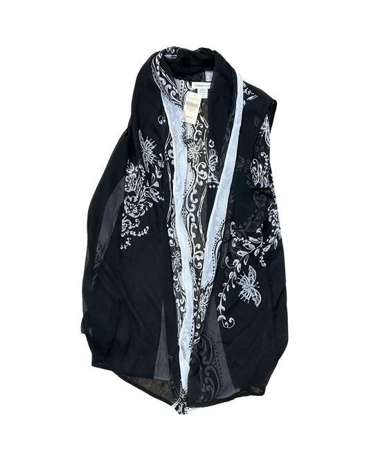 Cardigan By Coldwater Creek In Black & White, Size:M