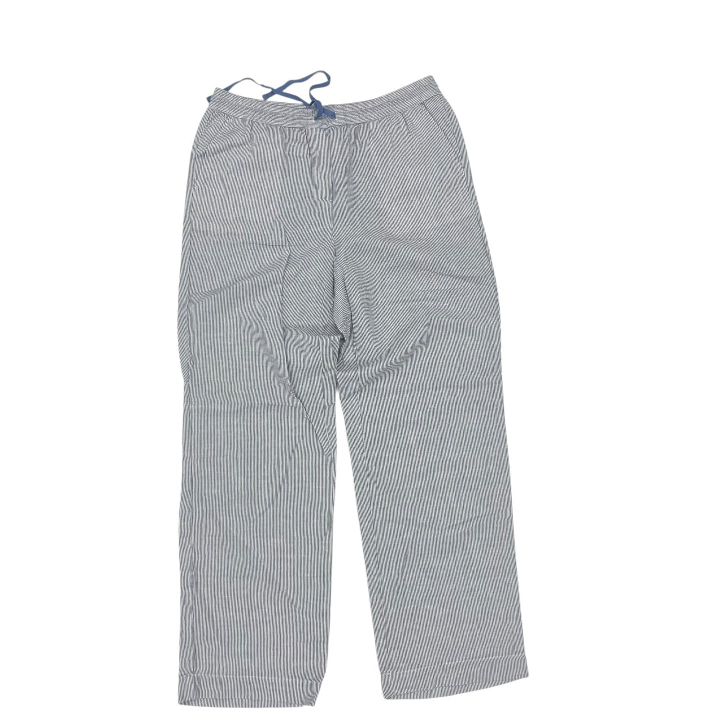 Pants Linen By Talbots In Blue & White, Size:M