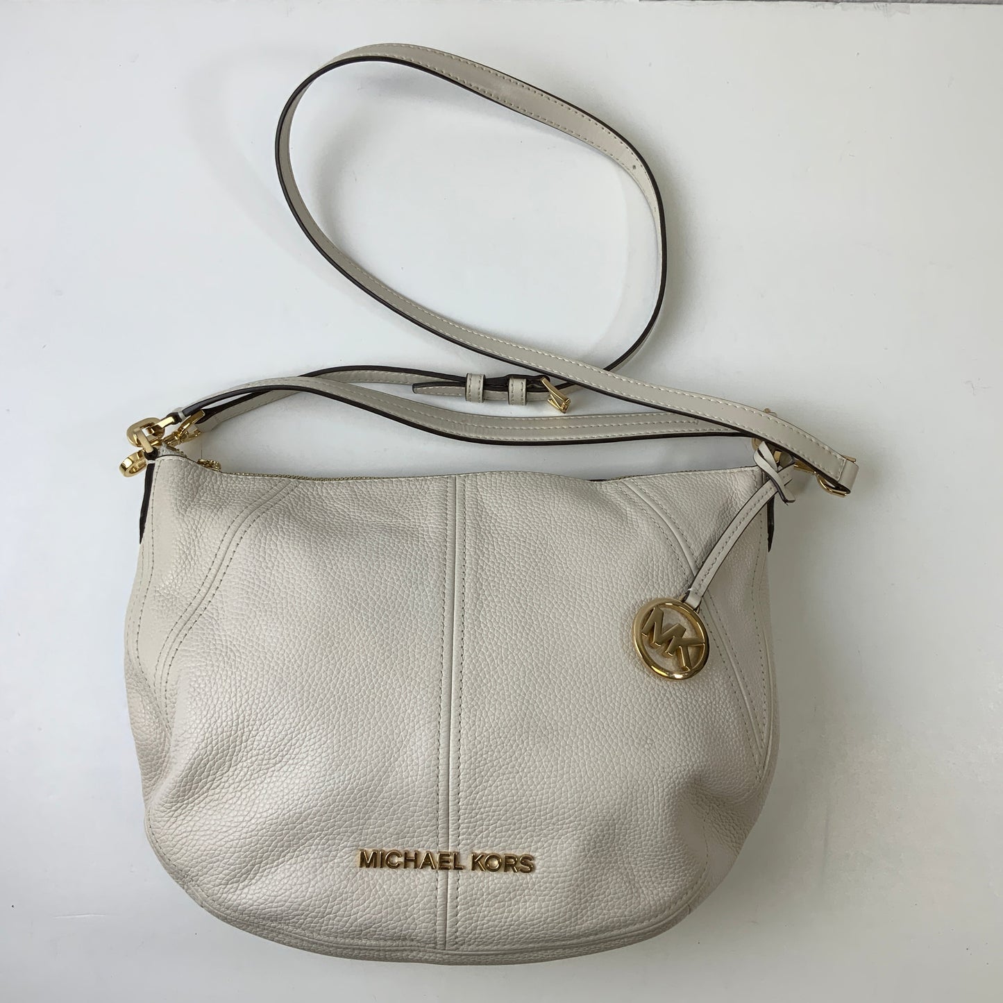 Handbag Designer By Michael Kors In Taupe, Size:Large