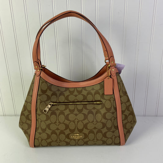Handbag Designer By Coach In Brown & Pink, Size:Medium