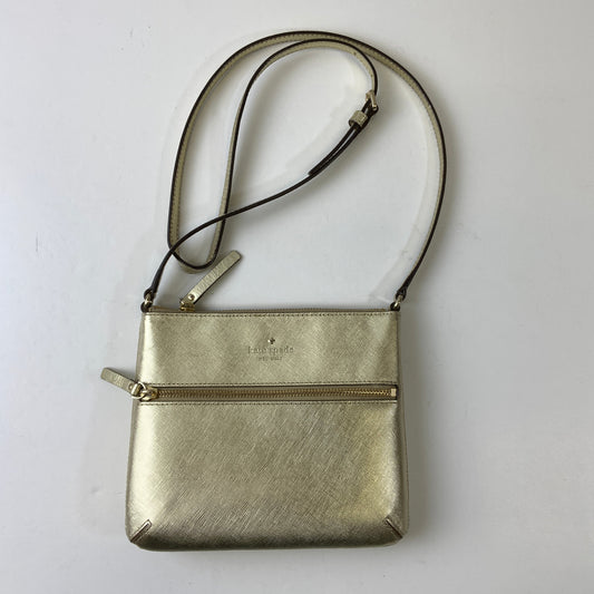 Crossbody Designer By Kate Spade In Gold, Size:Small