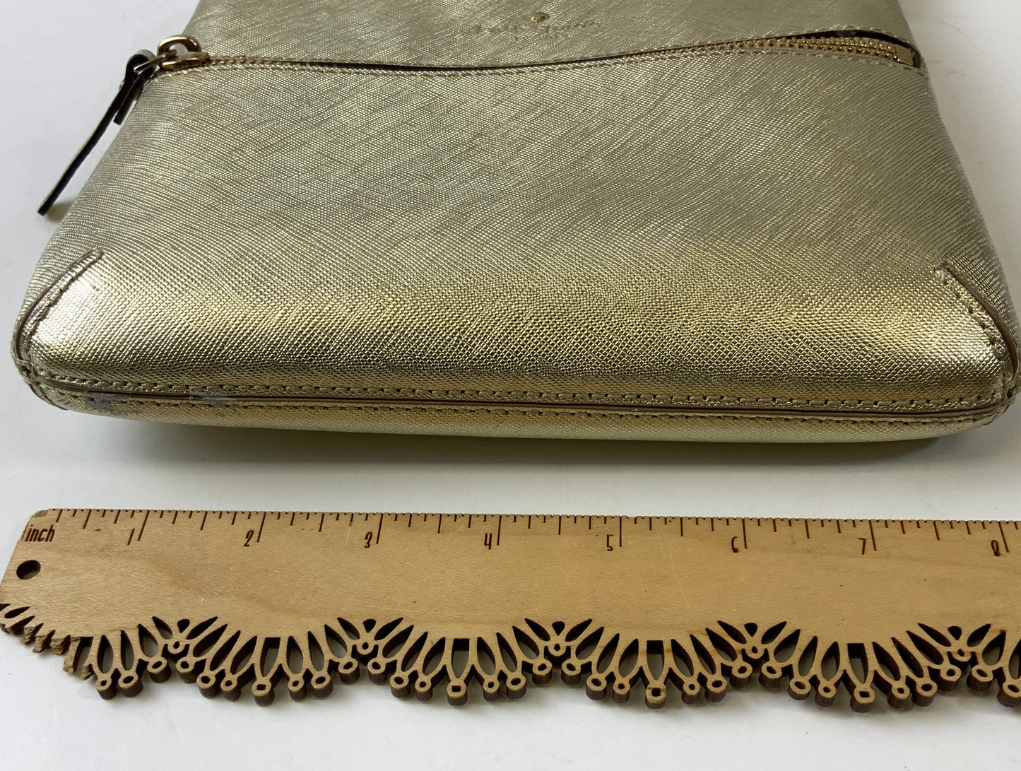 Crossbody Designer By Kate Spade In Gold, Size:Small