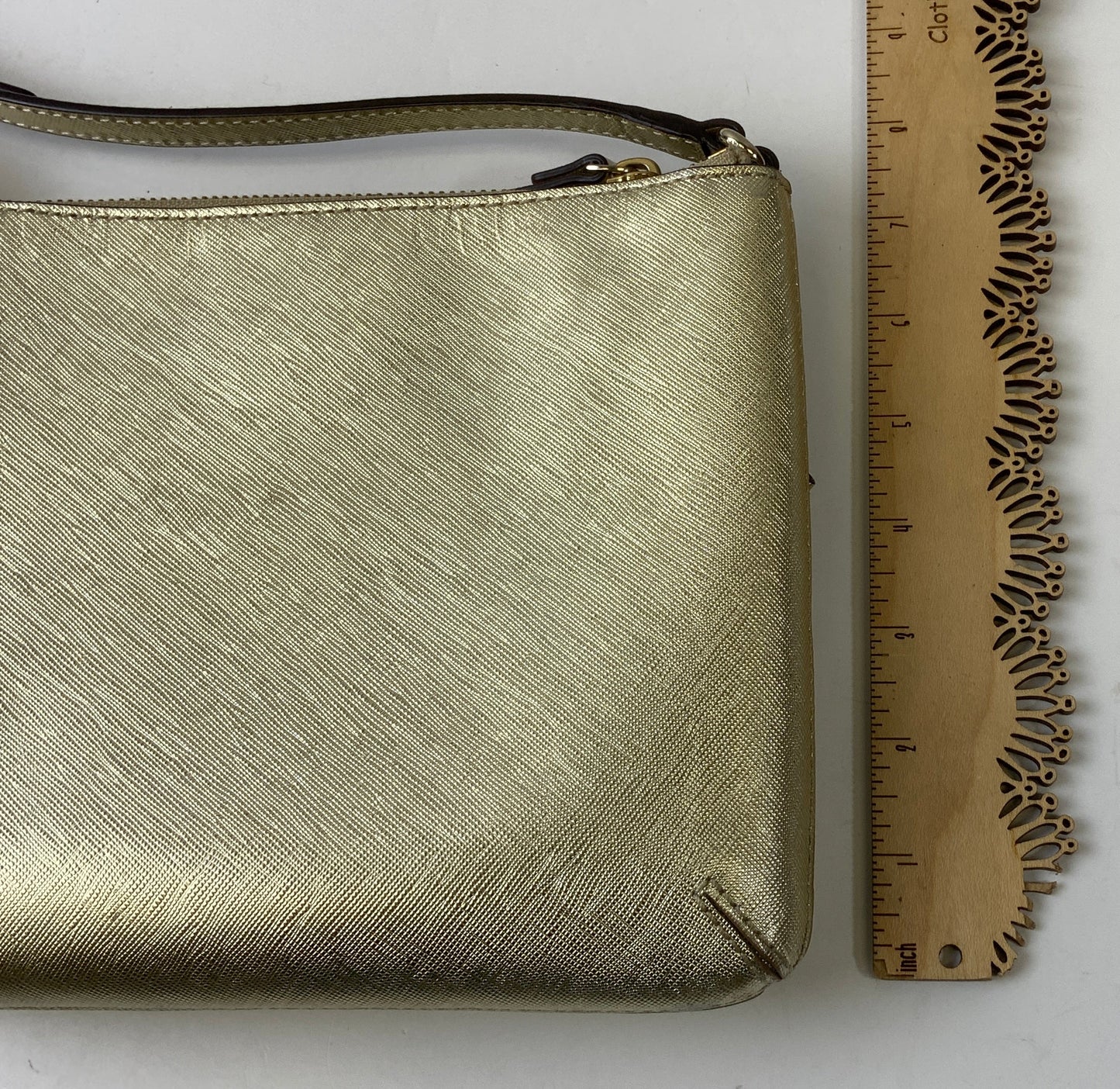 Crossbody Designer By Kate Spade In Gold, Size:Small